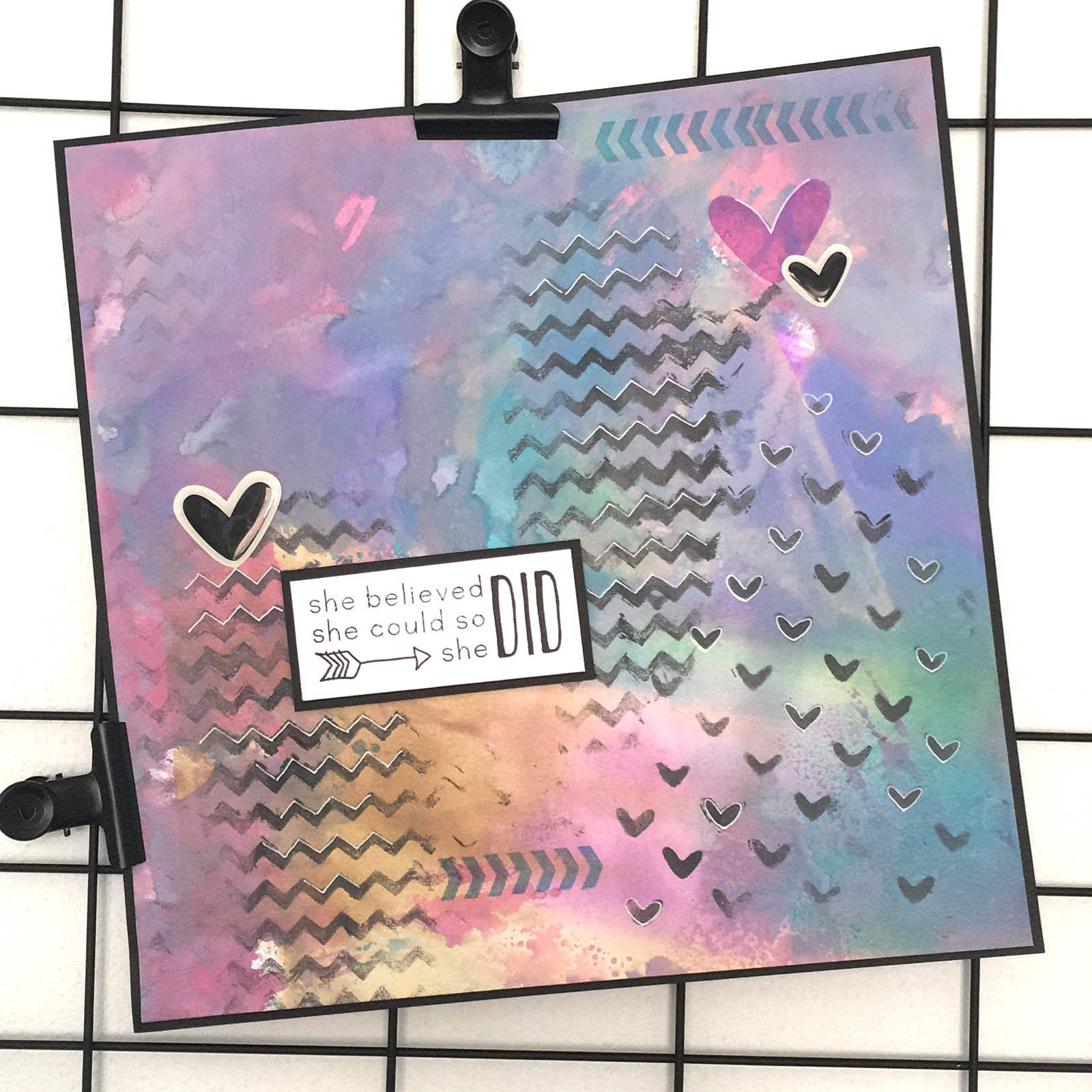 vaessen-creative-love-it-chevron-schablone-a5 image 2