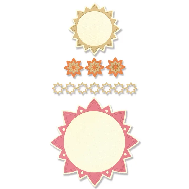 sizzix-thinlits-stanzform-geo-frames-borders-10-tlg image 1