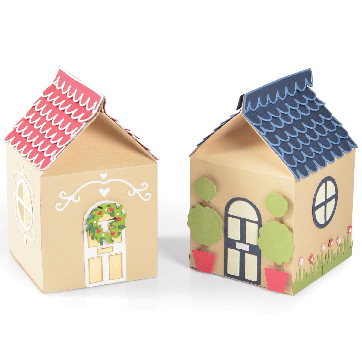 sizzix-thinlits-seasonal-house-geschenkbox-stanzen-21tlg image 1