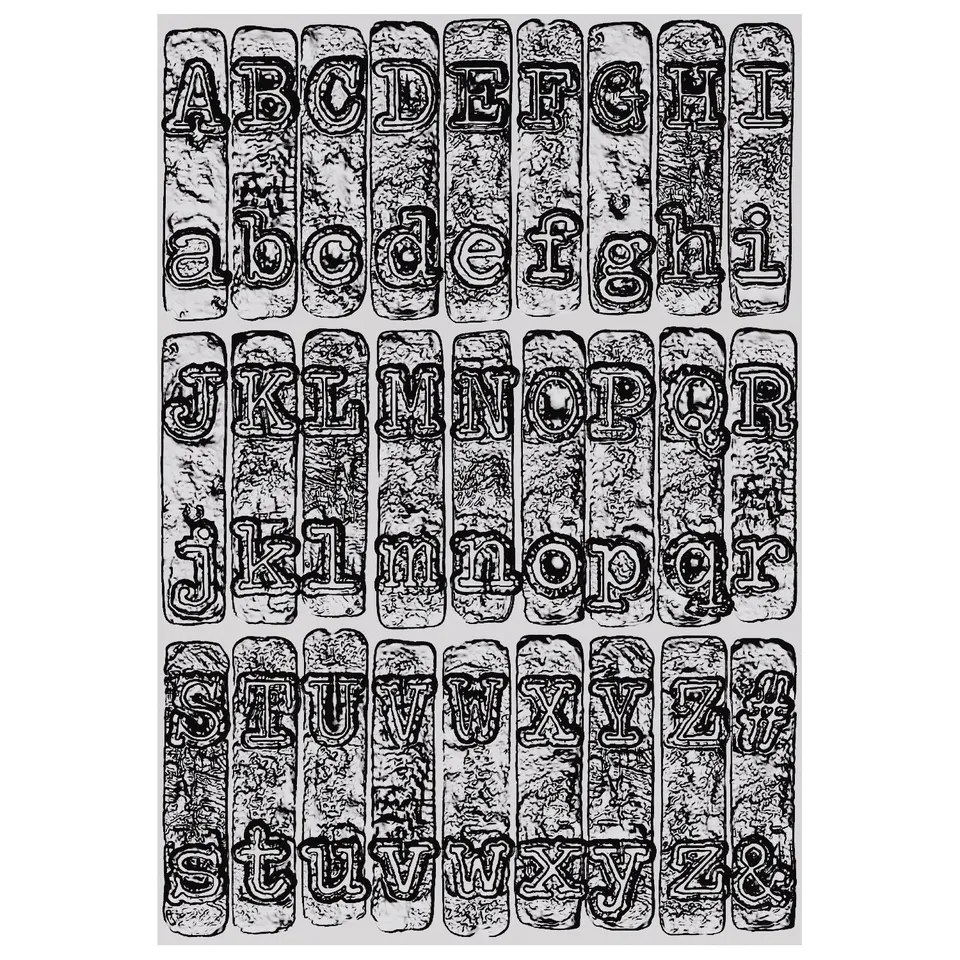 sizzix-3-d-texture-fades-typewriter-large-pr-gefolder-a5-3d image 1