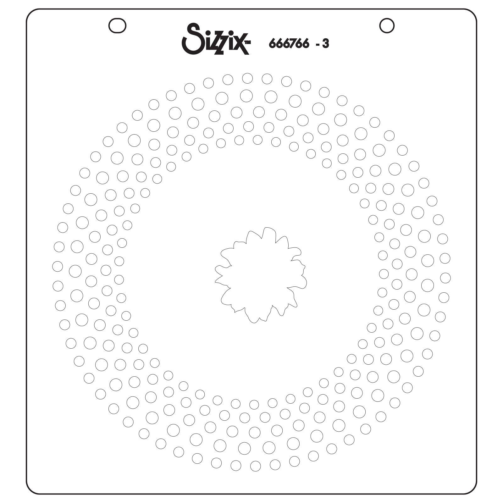 sizzix-layered-stencils-plate-and-pattern-4er-schablonen-set image 3