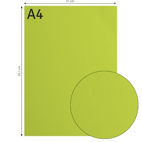 vaessen-creative-florence-tonkarton-a4-lime-gr-n-25-blatt-216-g image 6