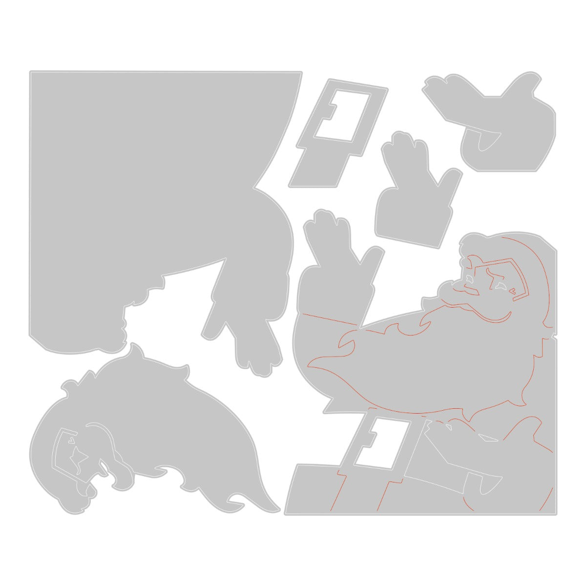 sizzix-thinlits-retro-santa-tim-holtz-stanzschablonen-6-teilig image 2