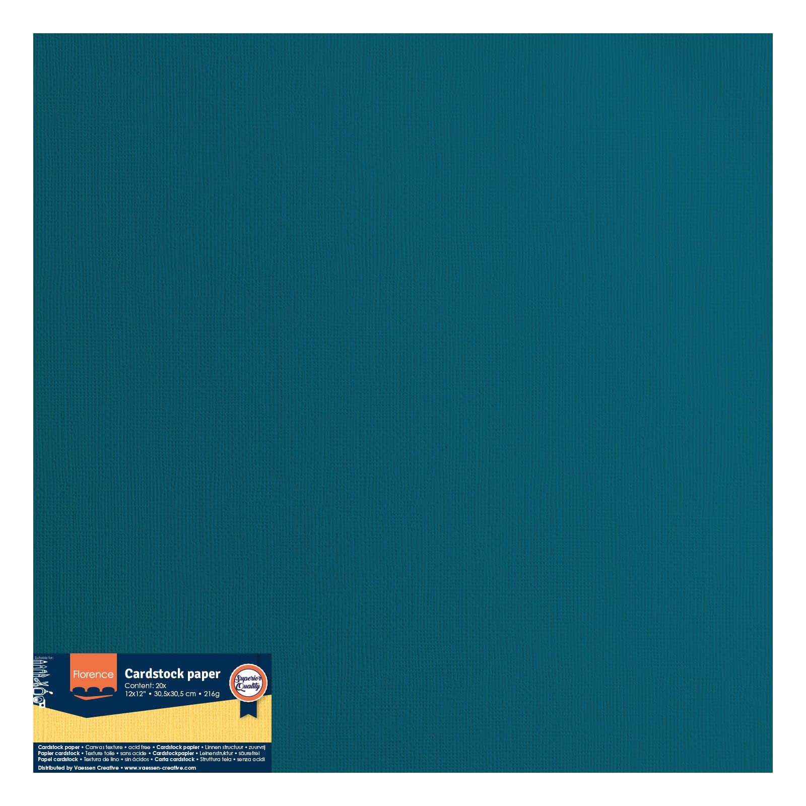 vaessen-florence-cardstock-blau-30-5x30-5cm-20-blatt-textur image 6