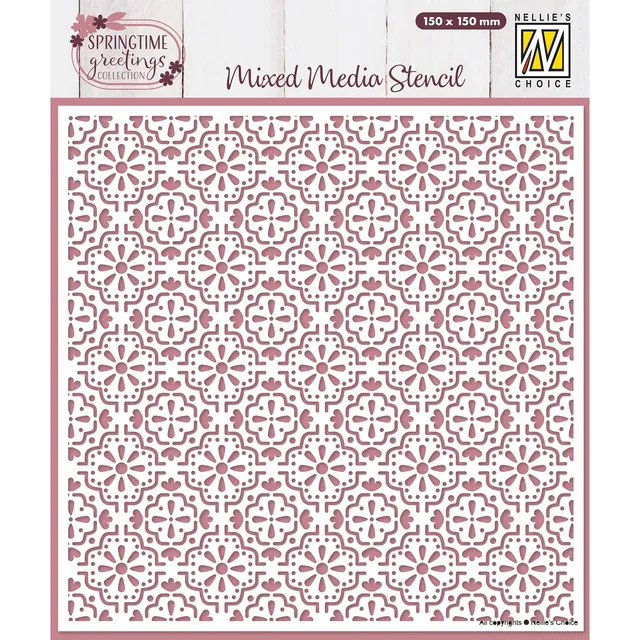 nellie-s-choice-mms4k-087-schablone-osterfliese-15x15cm-wiederverwendbar image 1