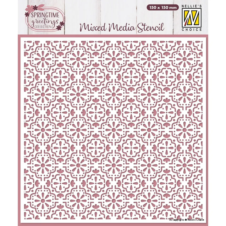 nellie-s-choice-mms4k-087-schablone-osterfliese-15x15cm-wiederverwendbar image 1