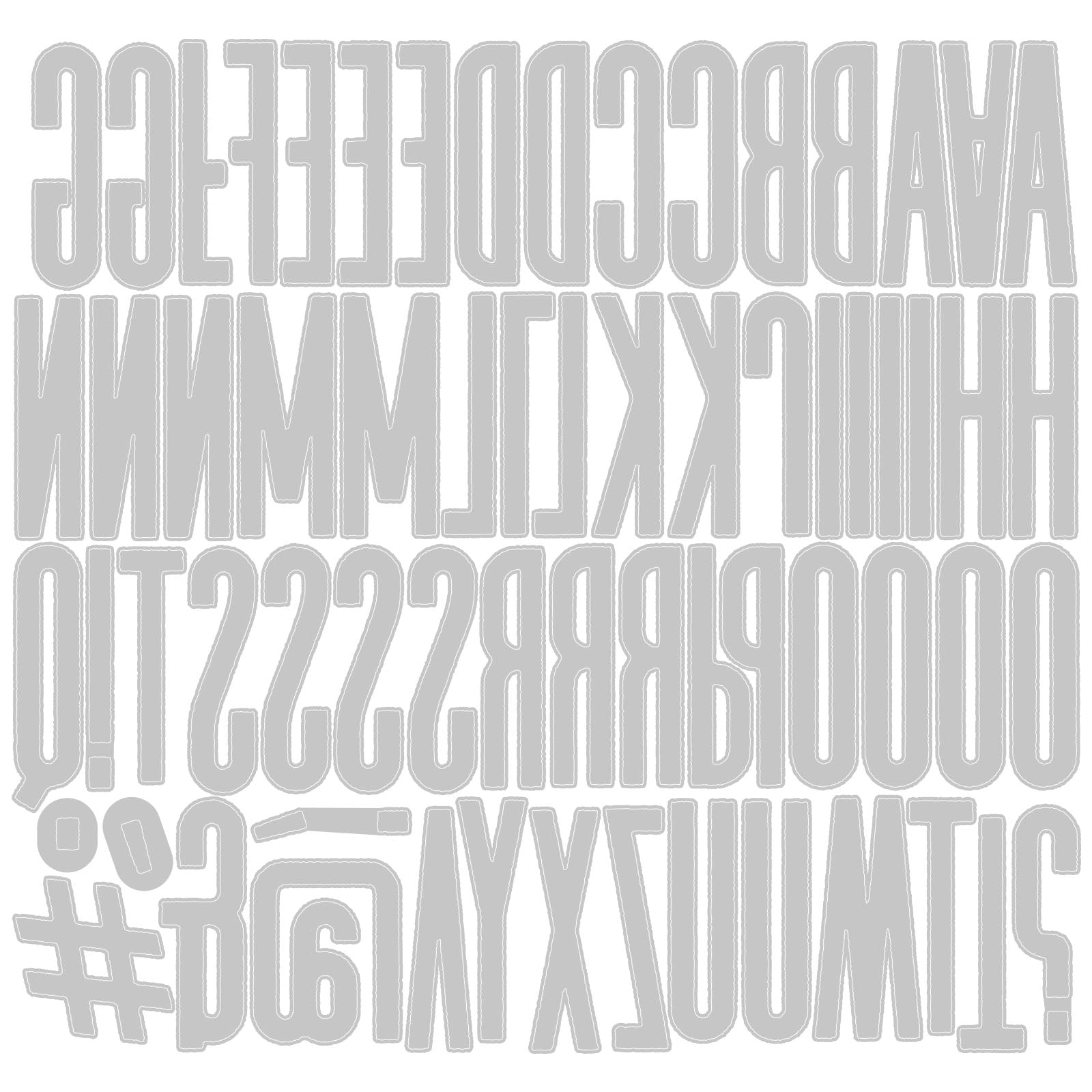 sizzix-thinlits-alphanumeric-classic-upper-stanzen-65tlg-abc image 2