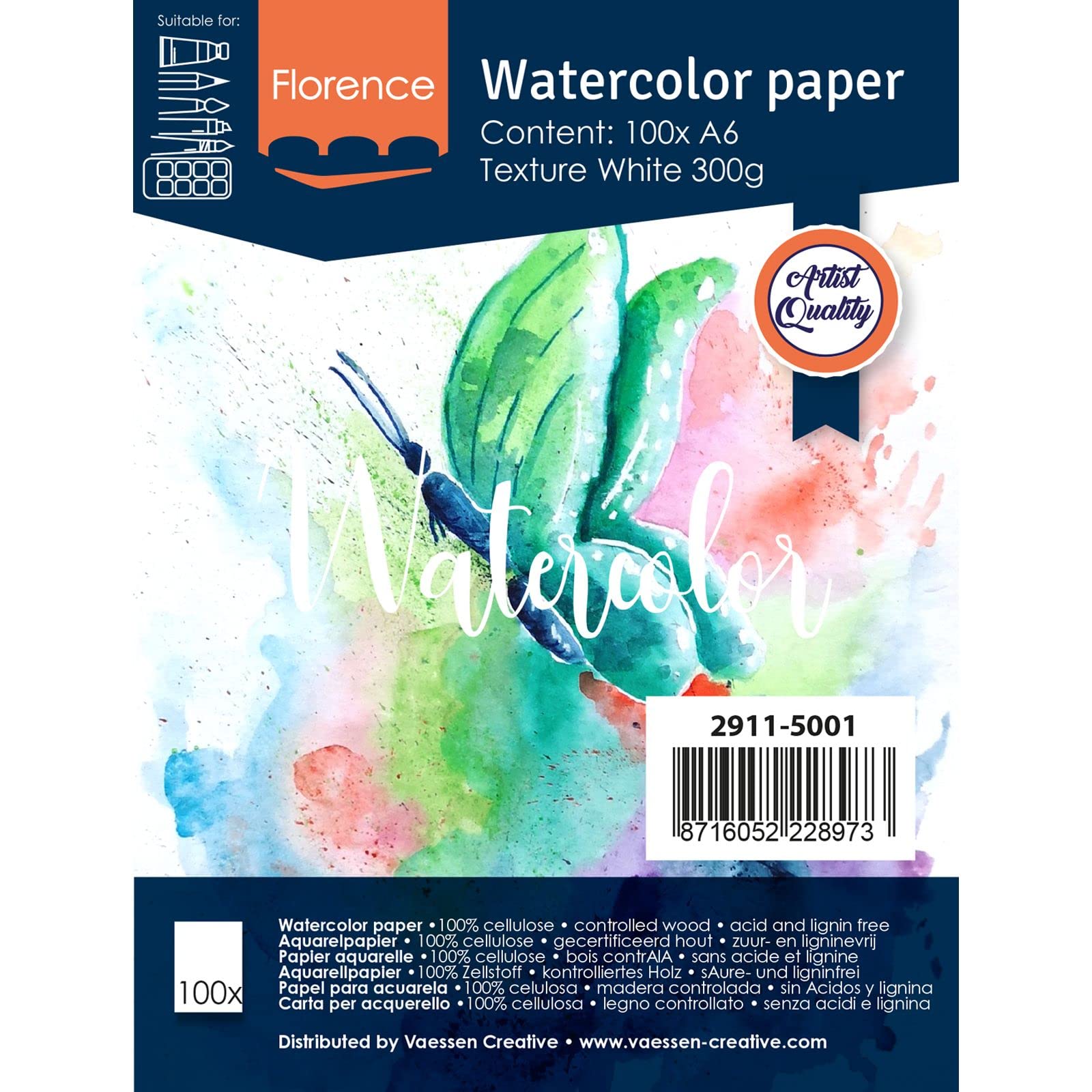 vaessen-florence-aquarellpapier-a4-wei-300g-10-blatt-strukturiert image 6