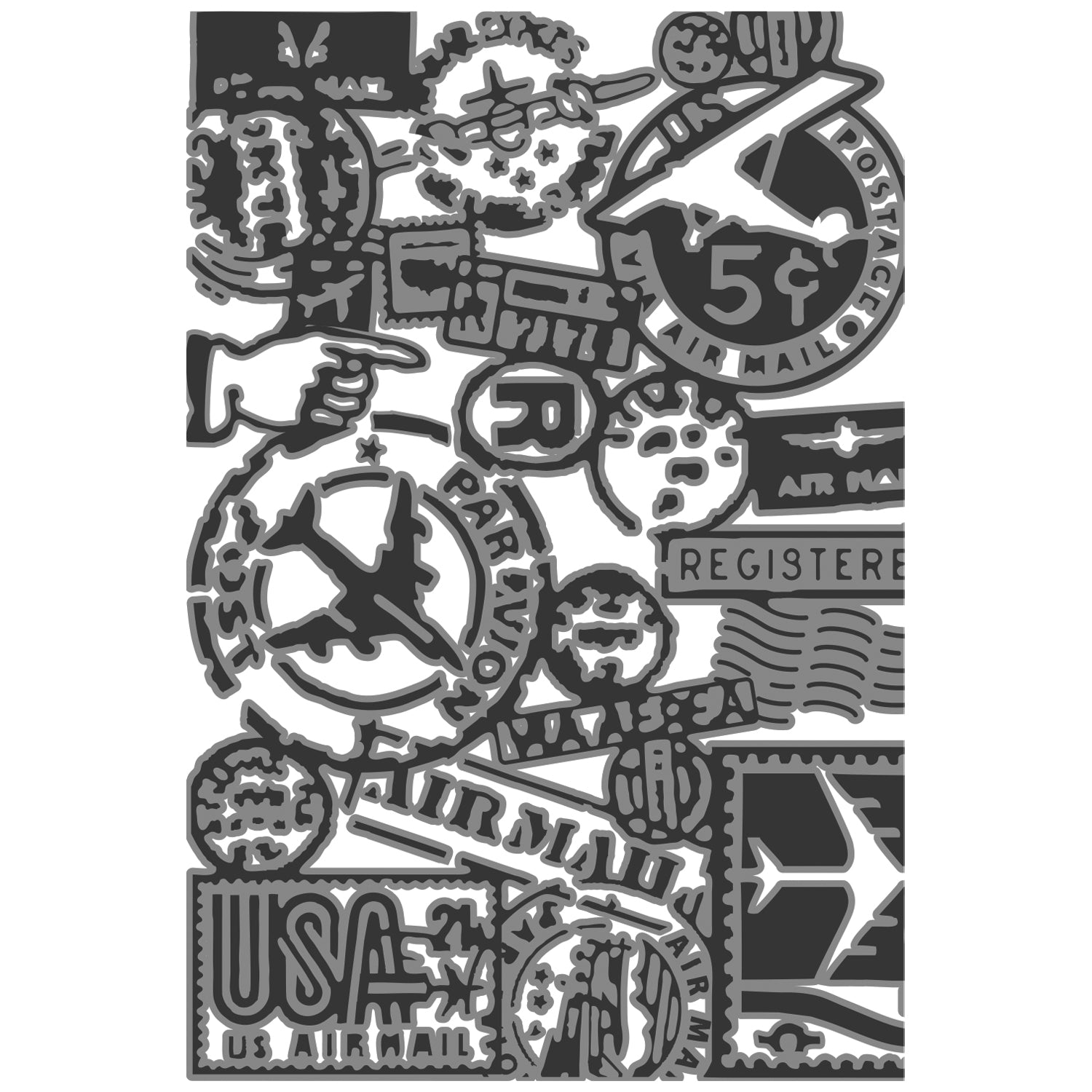 sizzix-textured-impressions-vault-airmail-pr-gefolder-tim-holtz image 1