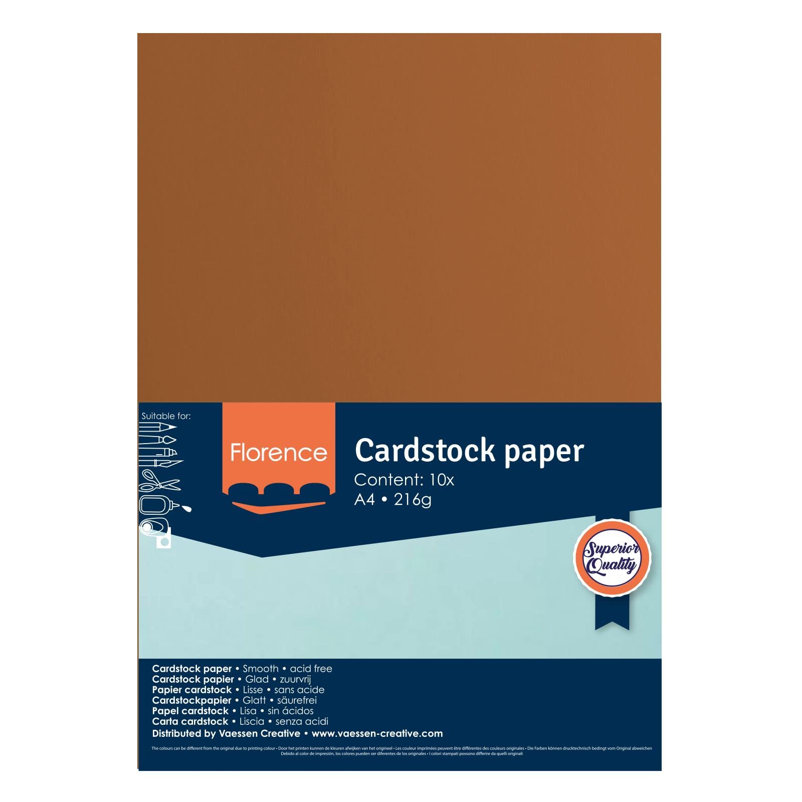 vaessen-florence-cardstock-a4-rot-216g-m-10-bogen-glatt image 6