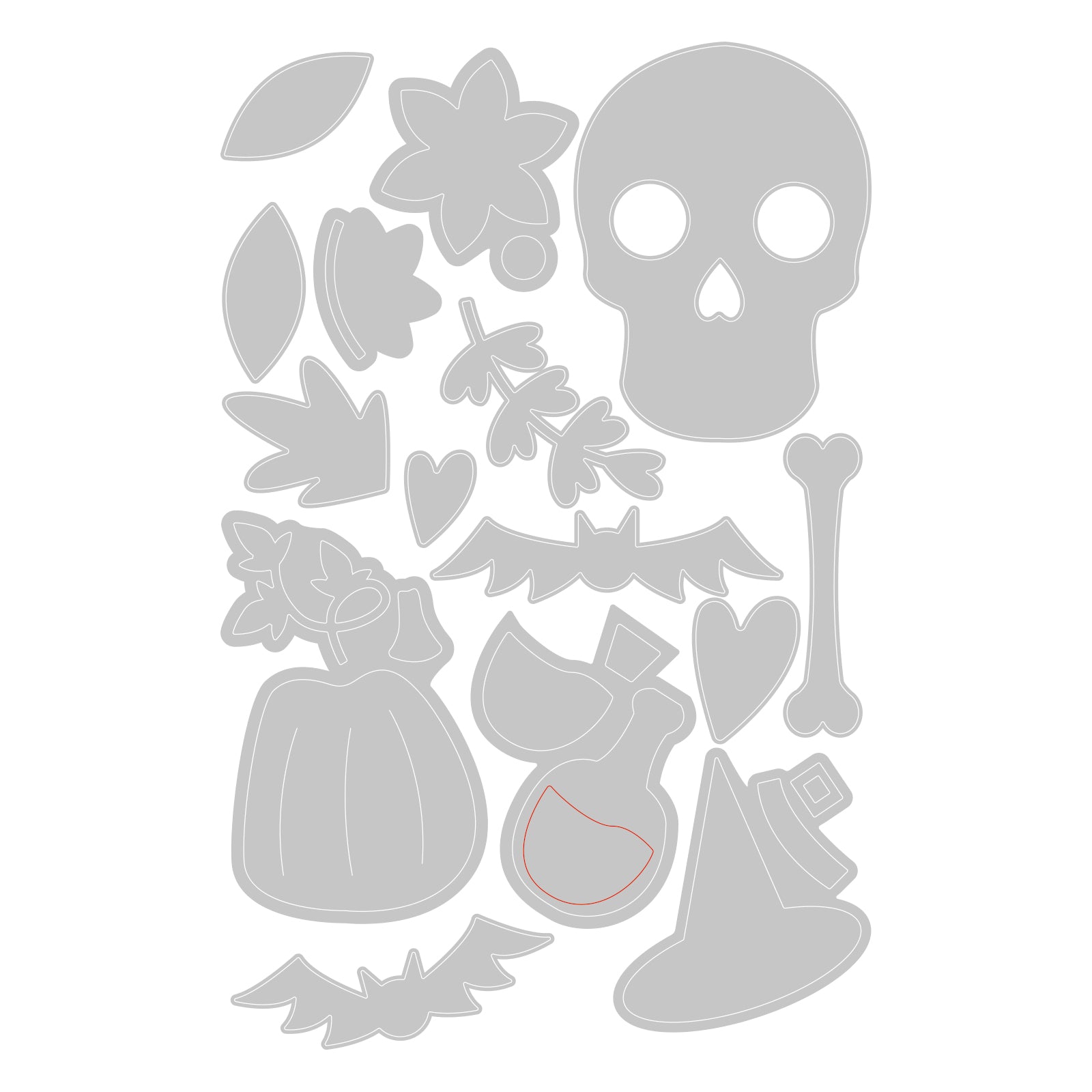 sizzix-thinlits-spooky-icons-stanzschablonen-15-tlg-halloween image 2