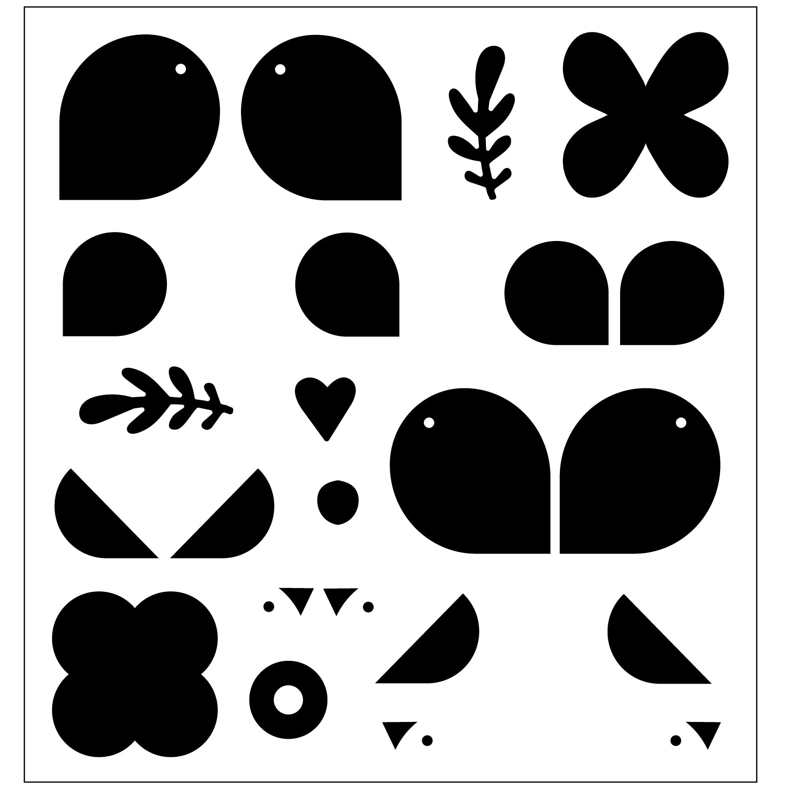 sizzix-clear-stamps-birds-blooms-1-stempelset-15er-v-gel image 4