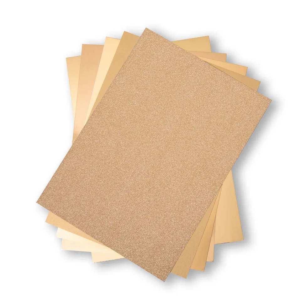 sizzix-surfacez-opulent-cardstock-gold-50-blatt-metallic image 1