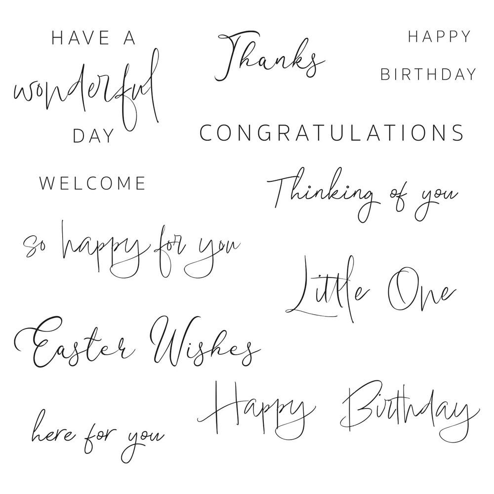 sizzix-clear-stamps-daily-sentiments-stempel-13-tlg-spr-che image 1