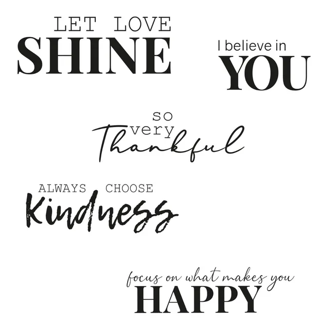 sizzix-clear-stamps-sunnyside-sentiments-10-stempel-5-tlg image 1