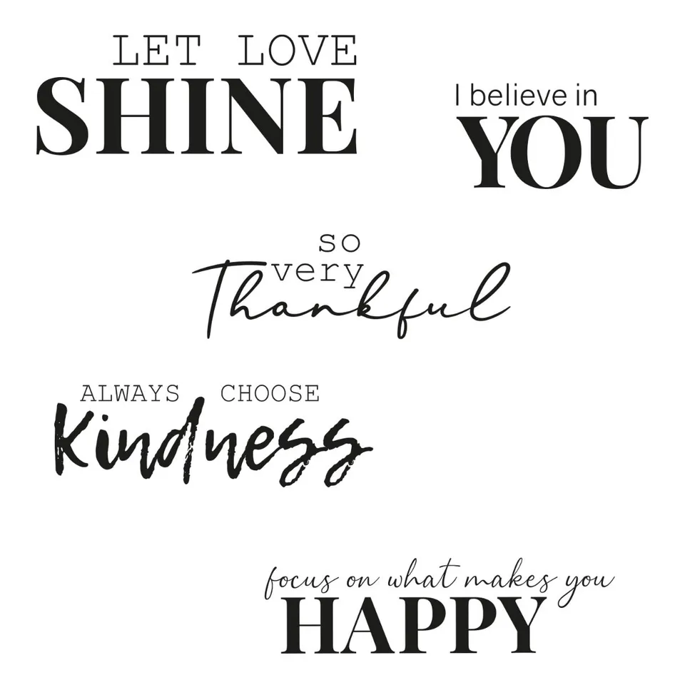 sizzix-clear-stamps-sunnyside-sentiments-10-stempel-5-tlg image 1