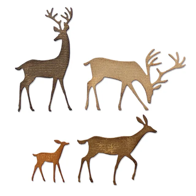 sizzix-thinlits-darling-deer-stanzform-4er-hirsch image 1