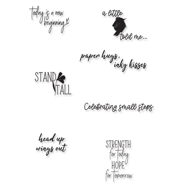 sizzix-clear-stamps-wings-out-stempelset-7er-olivia-rose image 1