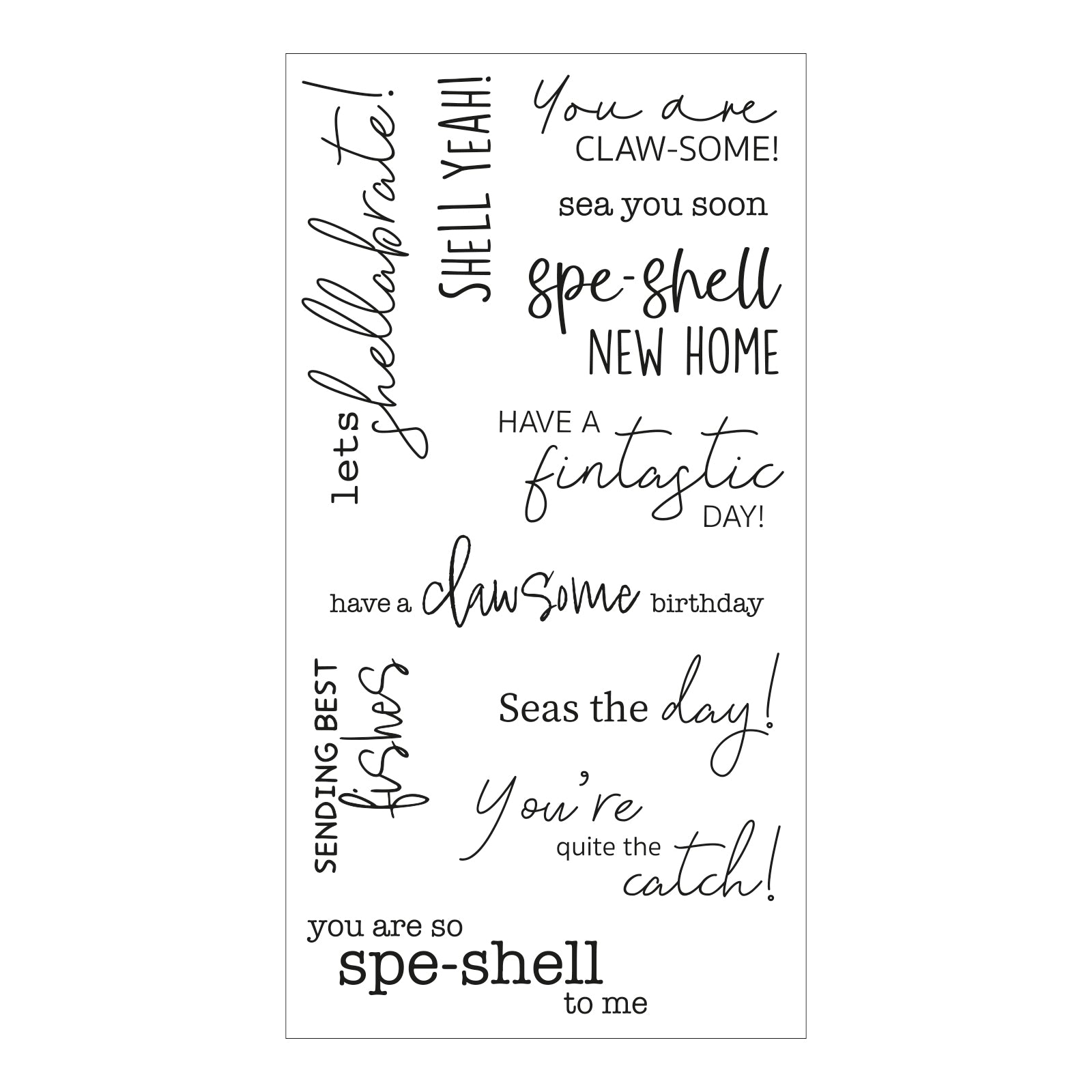 sizzix-clear-stamps-seas-the-day-stempel-11er-set-meer image 2