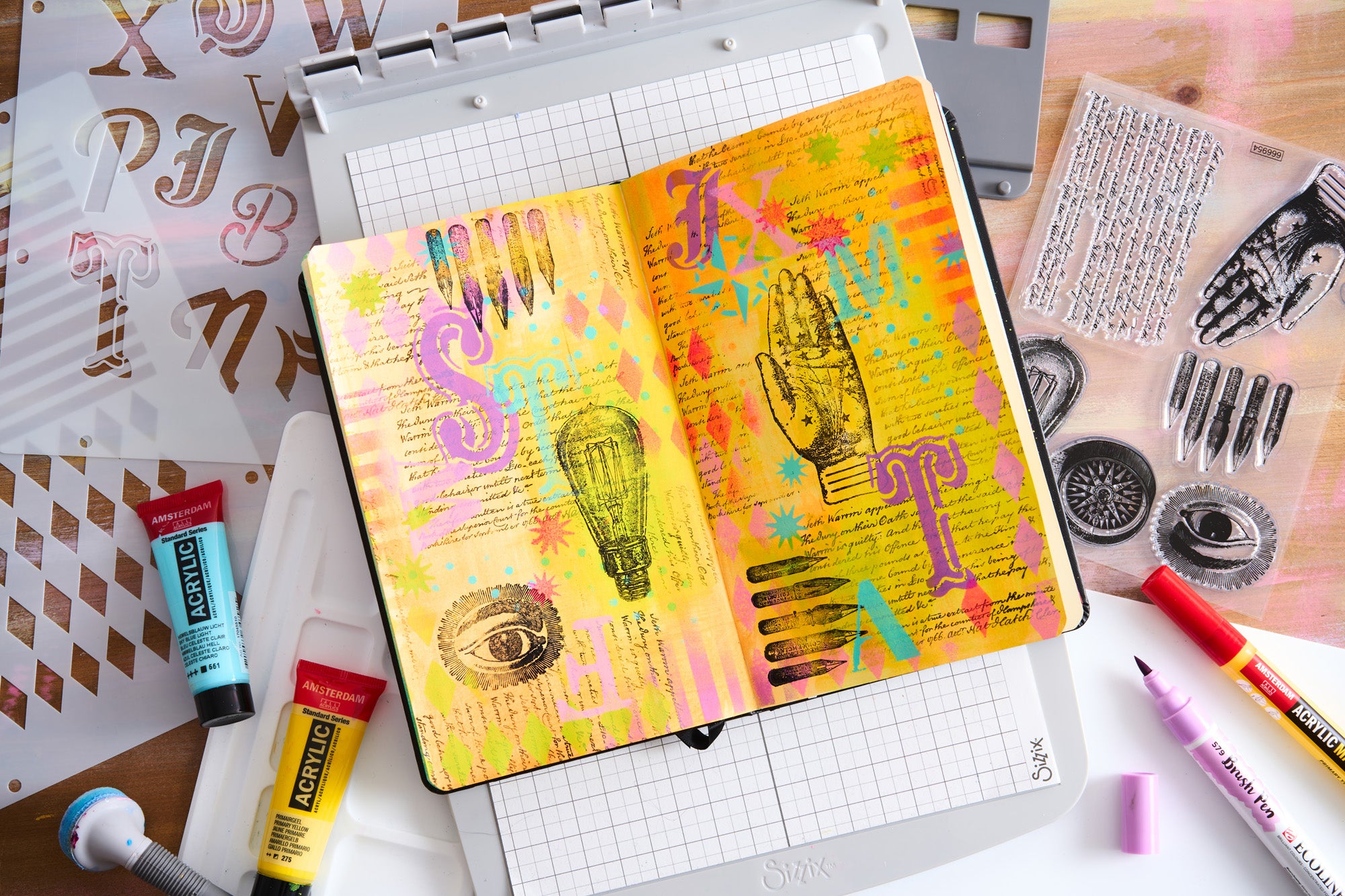 sizzix-studio-my-favorite-things-stempelset-a5-schablonen-6-3-montano image 7