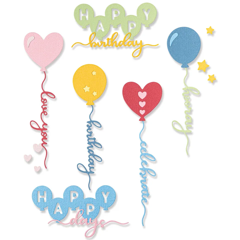 sizzix-thinlits-balloon-occasions-stanzformen-geburtstag-ballon image 1