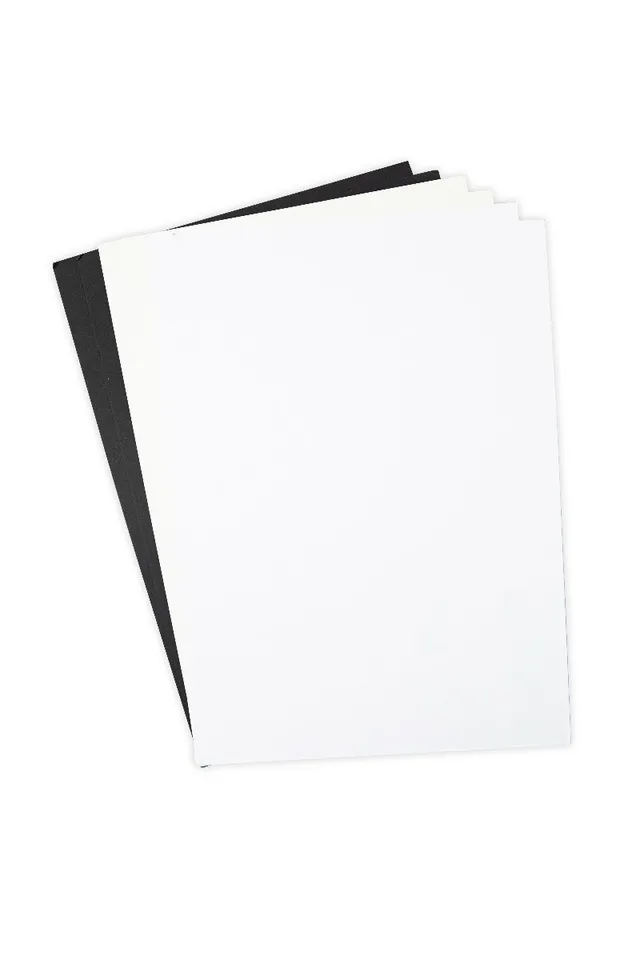 sizzix-surfacez-cardstock-papier-60-blatt-schwarz-wei-ivory image 1
