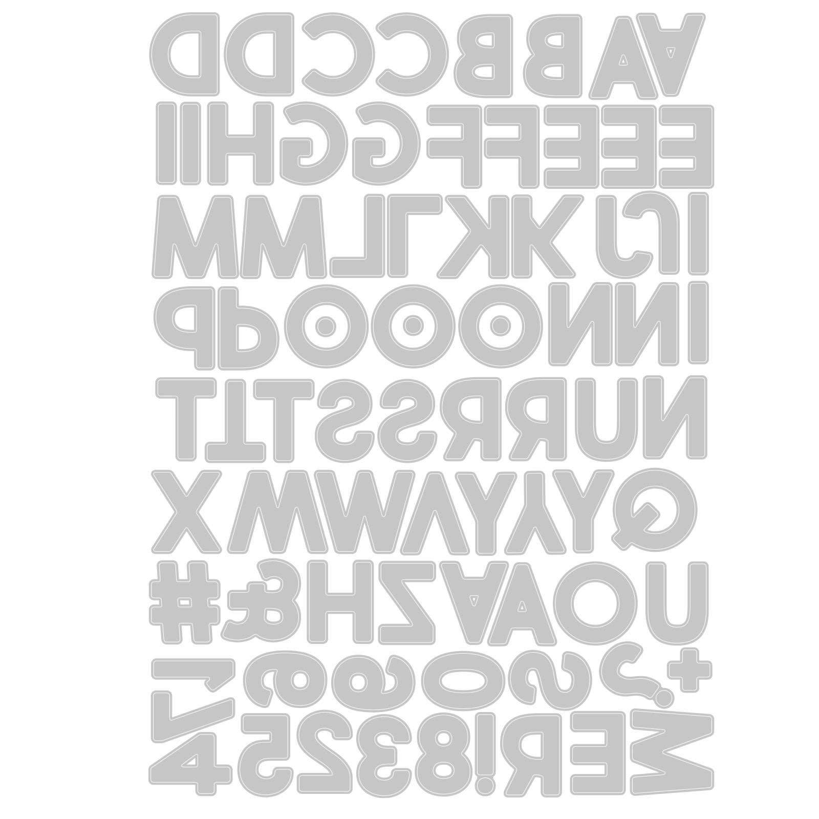 sizzix-thinlits-alphanumeric-bold-stanzschablonen-80tlg-tim-holtz image 2