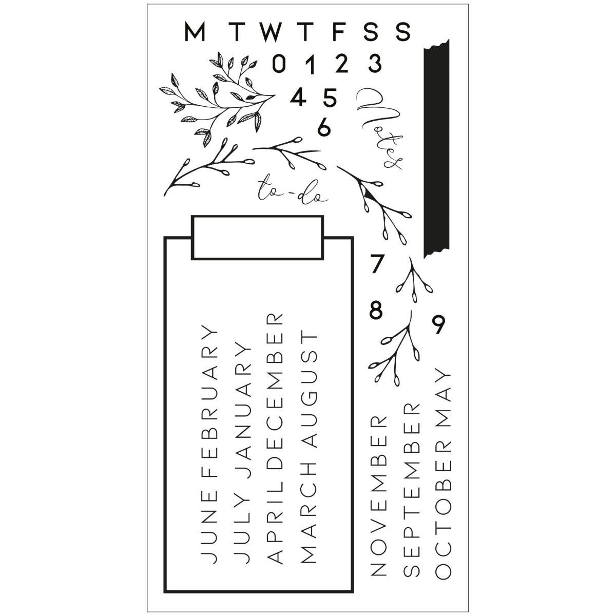 sizzix-clear-stamps-stempelset-35tlg-journal-buchstaben image 2