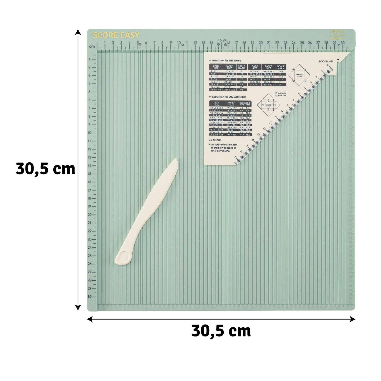 vaessen-creative-score-easy-falzbrett-gro-mintgr-n-30-5-x-30-5-cm-mehrzweck-falz image 2