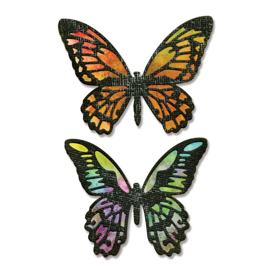 sizzix-thinlits-detailed-butterflies-stanzschablonen-4er-schmetterling image 1
