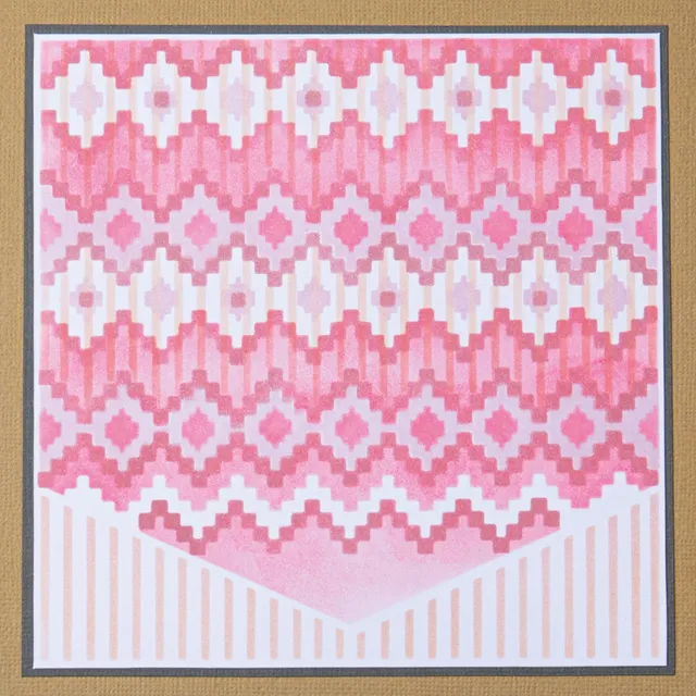 sizzix-layered-stencils-textile-schablonen-4tlg-muster image 1
