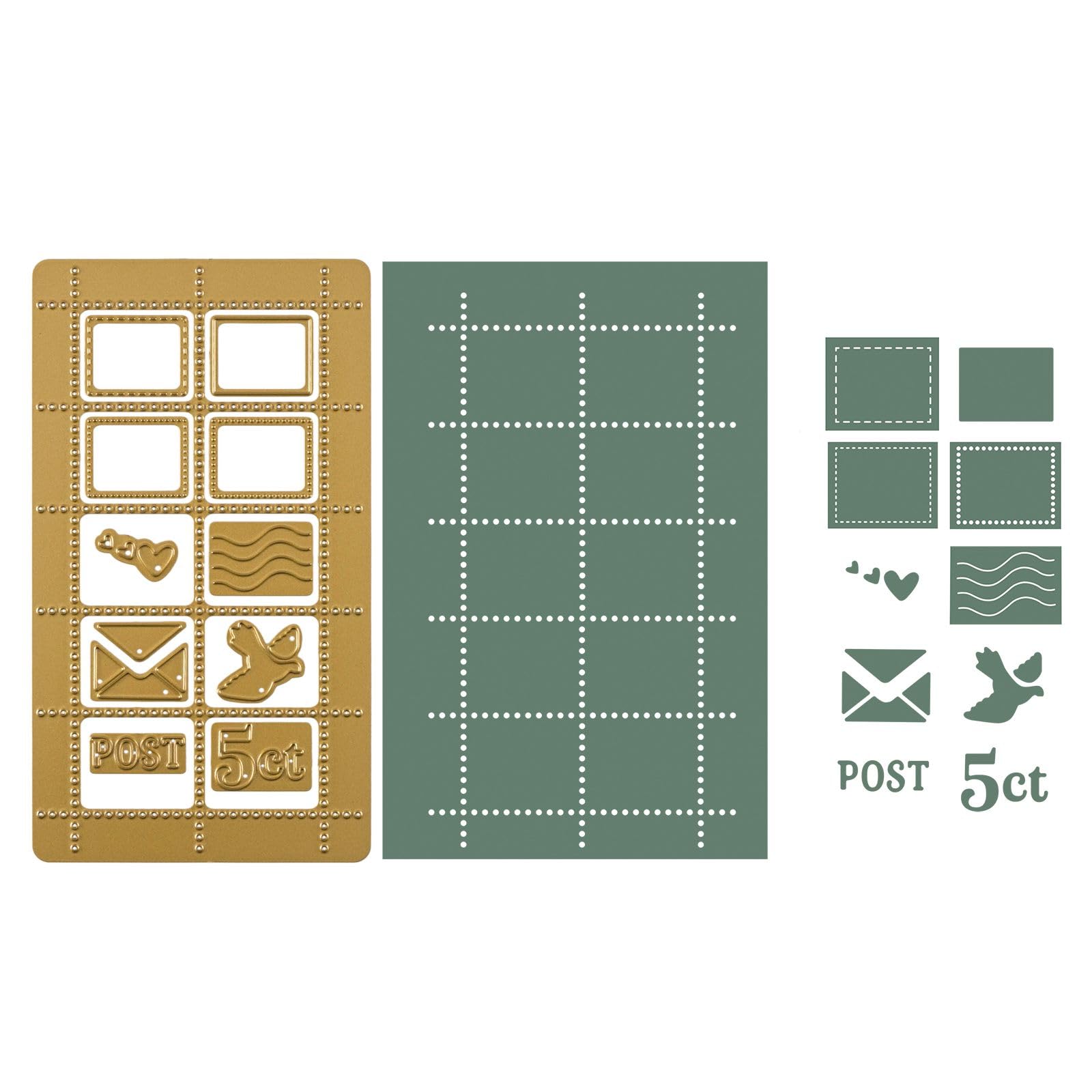 vaessen-cut-easy-stanzschablonen-briefmarken-herzen-11-dies image 3