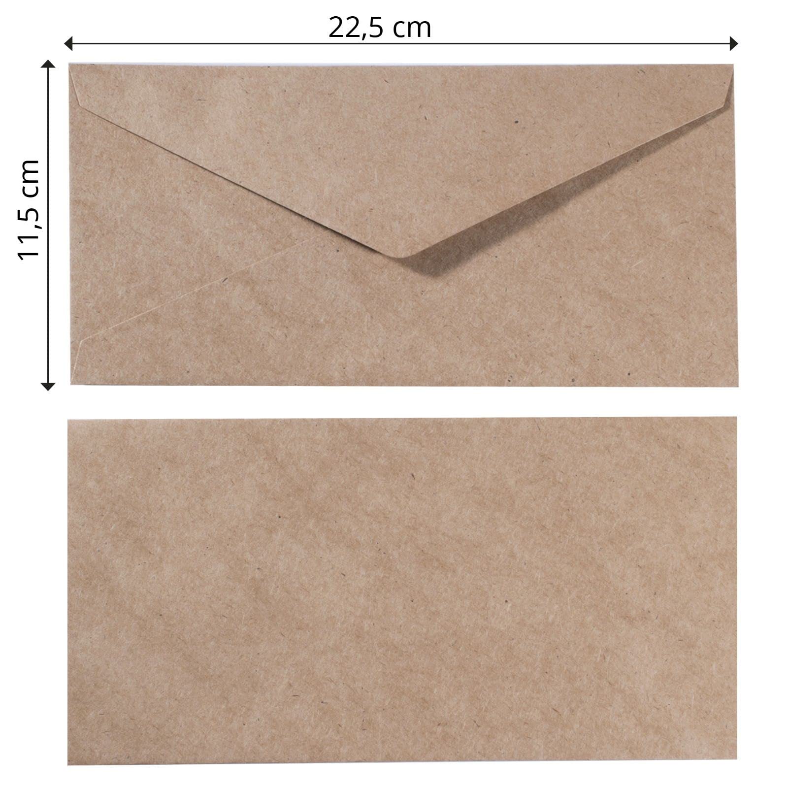 vaessen-florence-briefumschl-ge-din-lang-kraft-braun-5-st-ck image 2