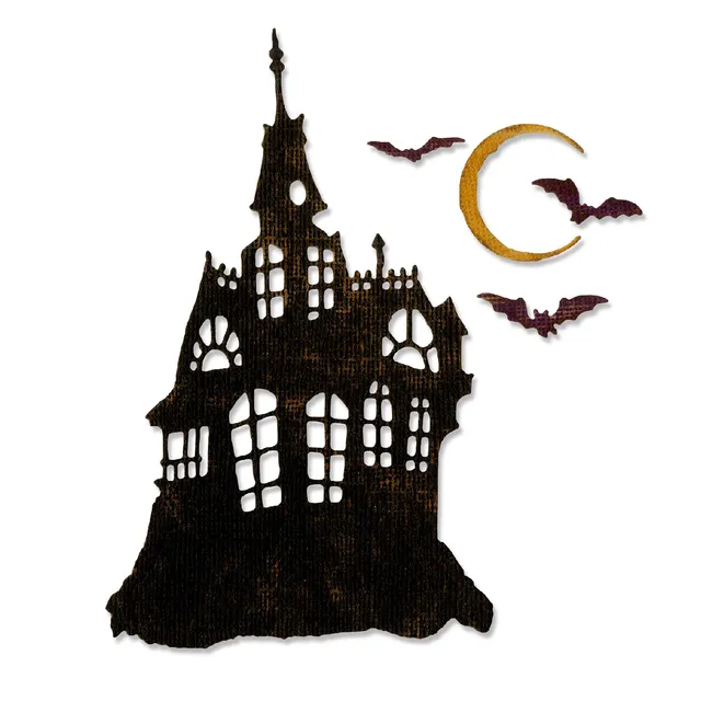 sizzix-thinlits-haunted-house-stanzschablonen-3tlg-halloween image 1