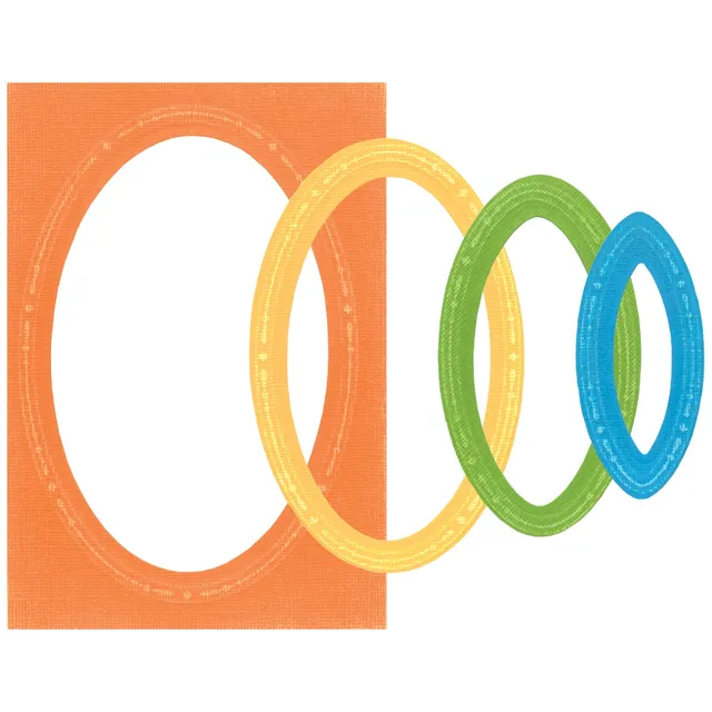 sizzix-framelits-clare-classic-ovals-stanzformen-9tlg-oval image 1
