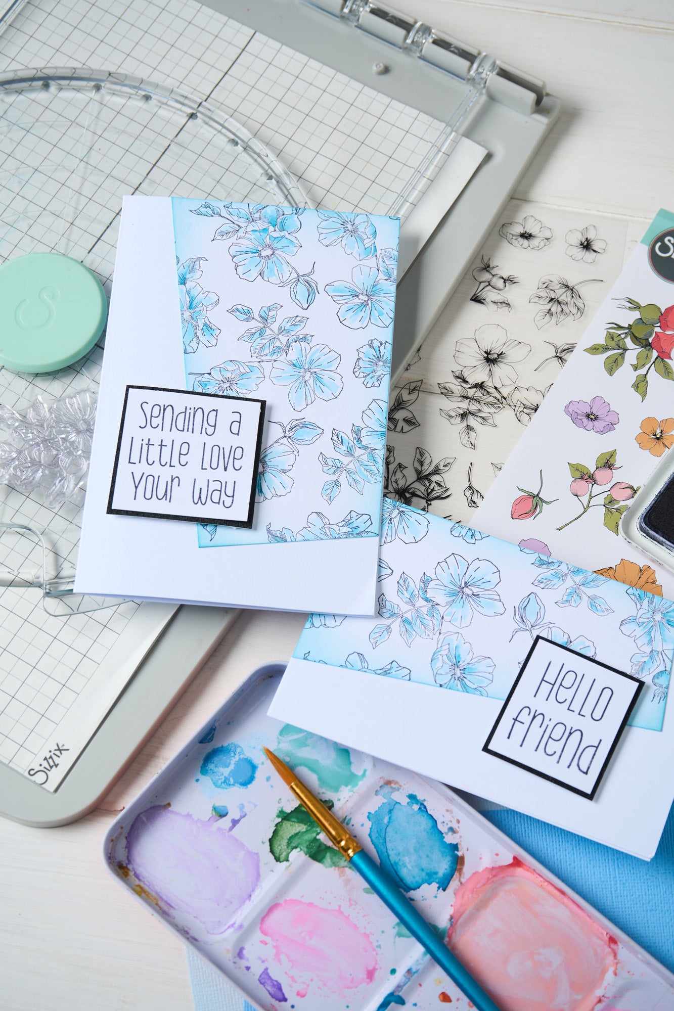 sizzix-clear-stamps-sending-a-little-love-stempelset-12er image 3