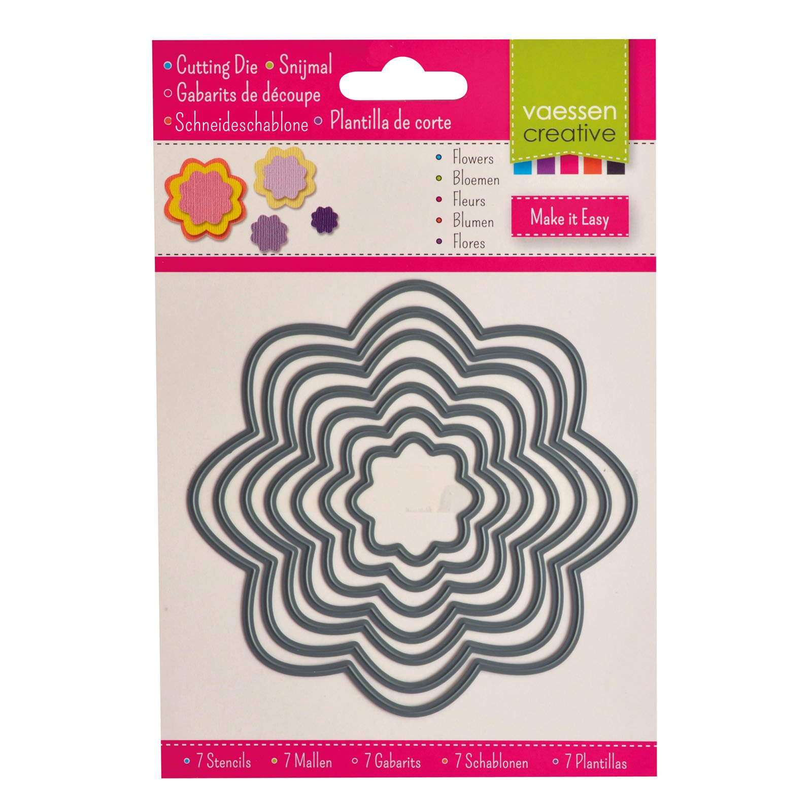 vaessen-cut-easy-stanzformen-blumen-3624-007-7-teilig-metall image 1