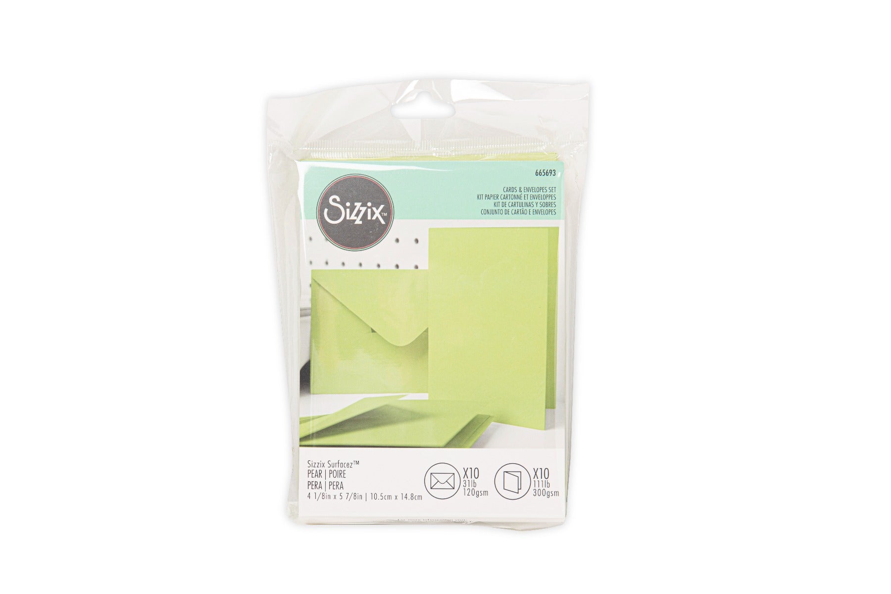 sizzix-surfacez-pear-karten-umschl-ge-a6-10er-pack-gr-n image 2