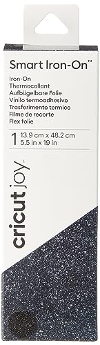 cricut-joy-smart-iron-on-glitzer-schwarz-13-9cm-x-48-2cm image 5
