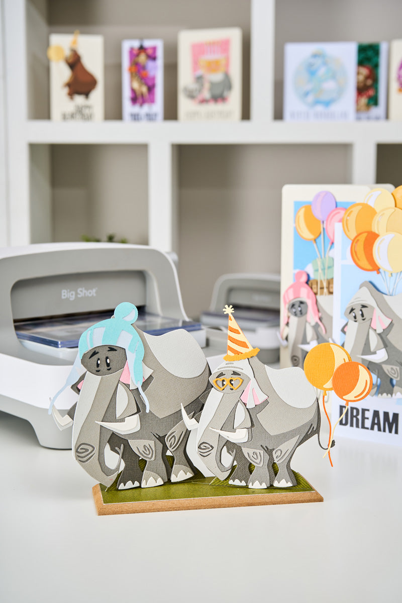 sizzix-thinlits-clarence-colorize-tim-holtz-stanzschablonen-11tlg-elefant image 2