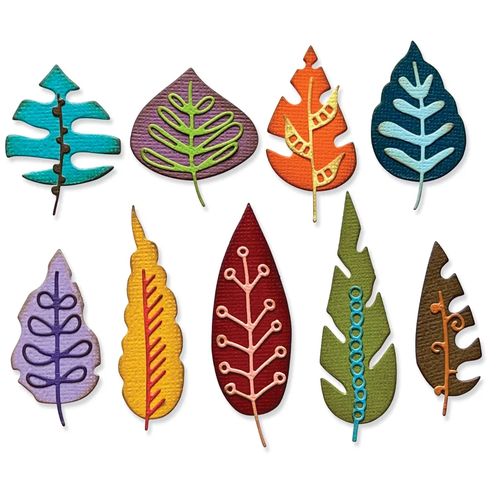 sizzix-thinlits-artsy-leaves-stanzschablonen-herbstbl-tter-18-tlg image 1