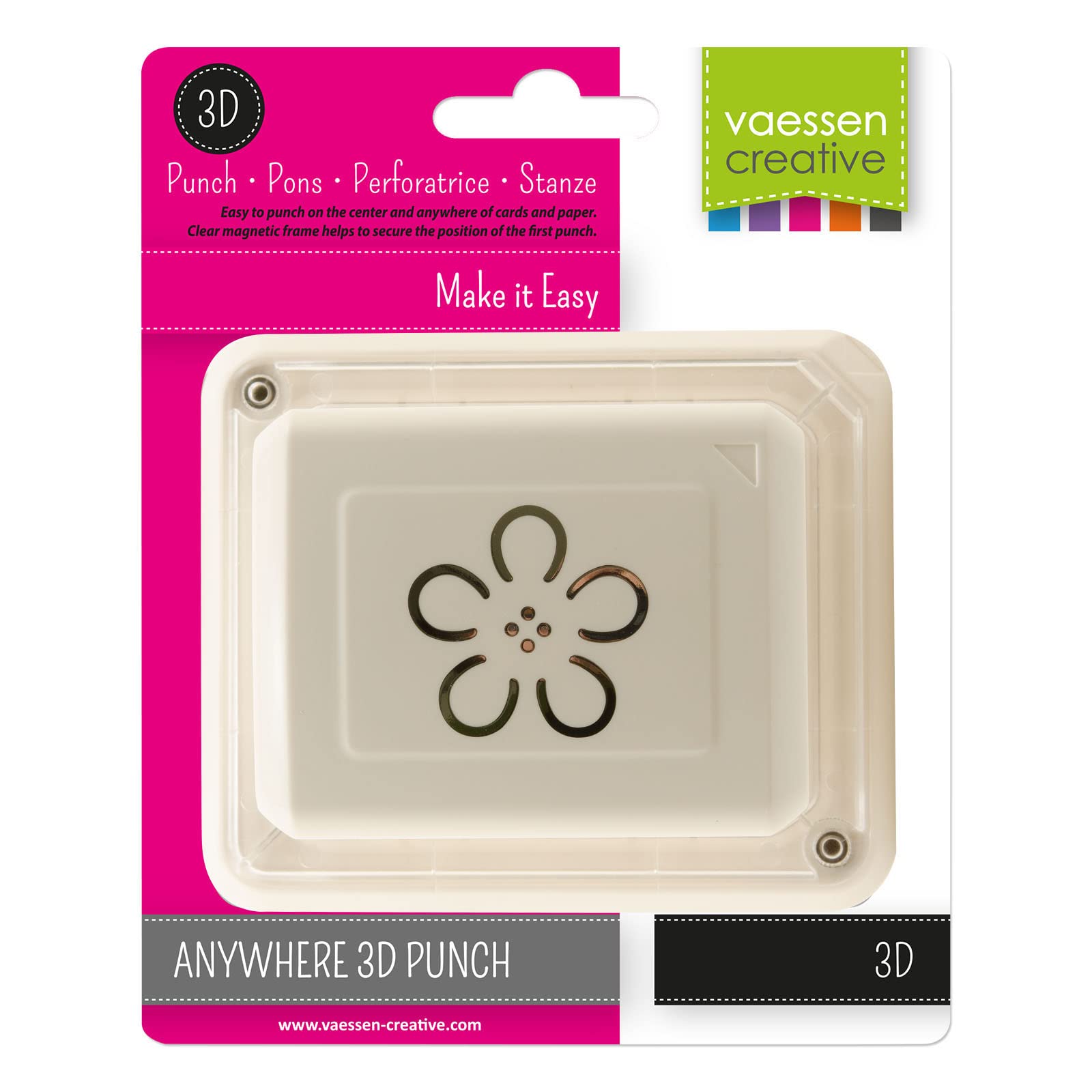 vaessen-cut-easy-magnetstanzer-3d-blume-3-8x4-6cm-papierstanzer image 4