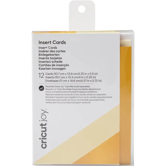 cricut-joy-einlegekarten-creme-gunmetal-a2-12-karten image 1