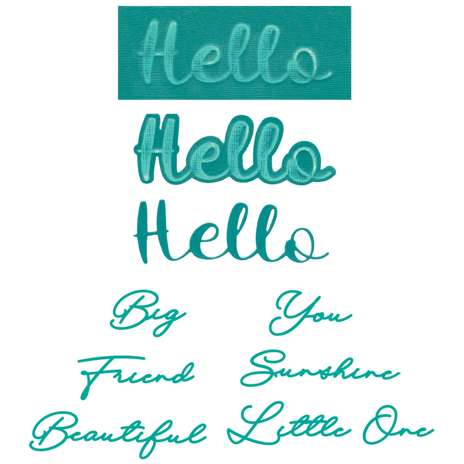 sizzix-thinlits-take-twos-hello-stanzschablonen-10-tlg-schrift image 1