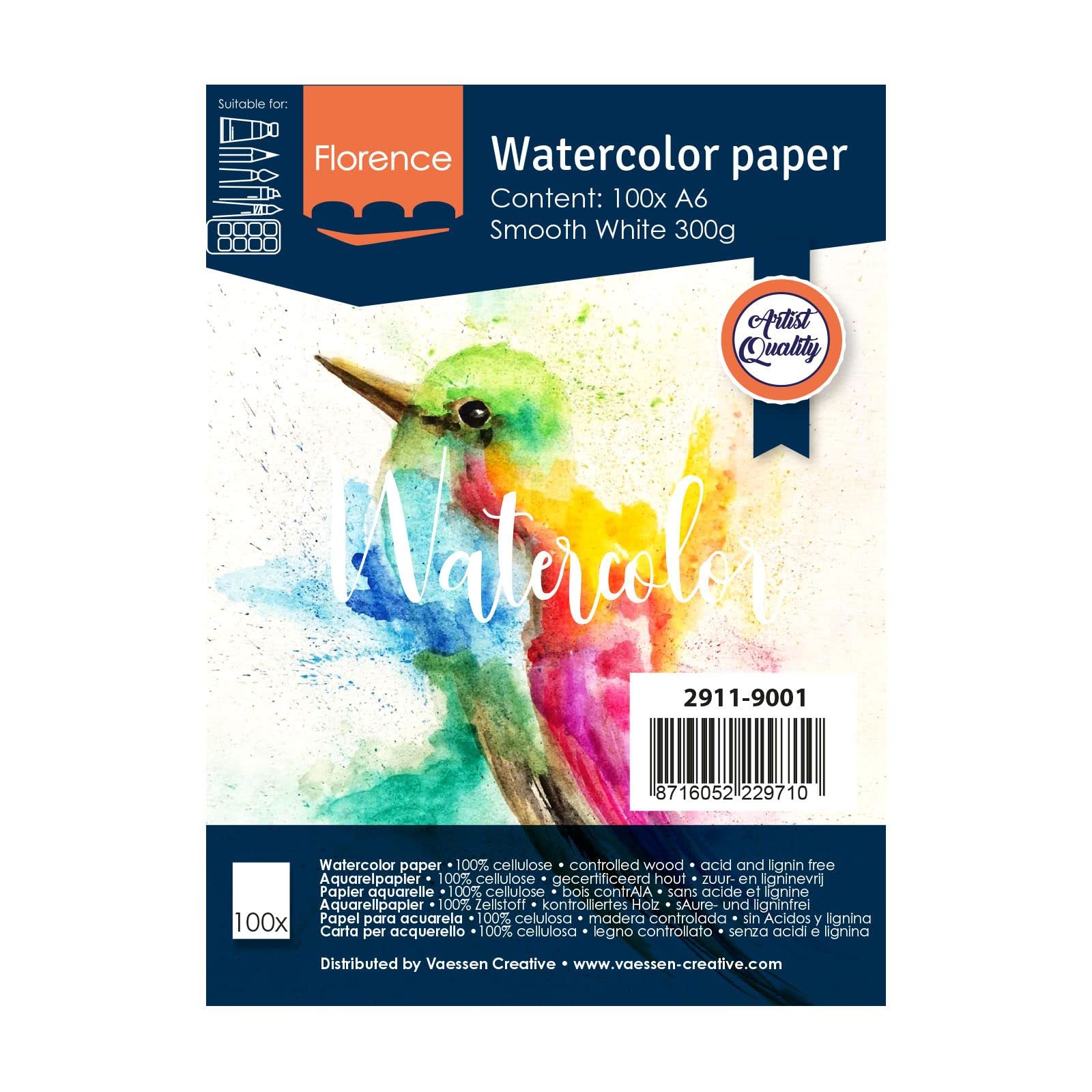 florence-aquarellpapier-glatt-wei-a5-300g-m-malblock image 5