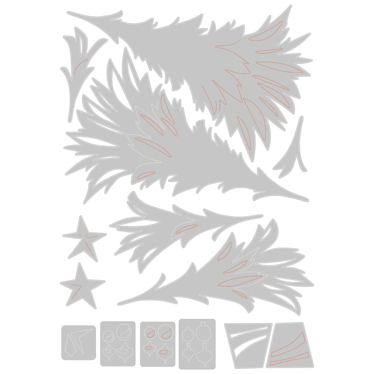sizzix-thinlits-trim-a-tree-stanzschablonen-14-tlg-weihnachten image 2