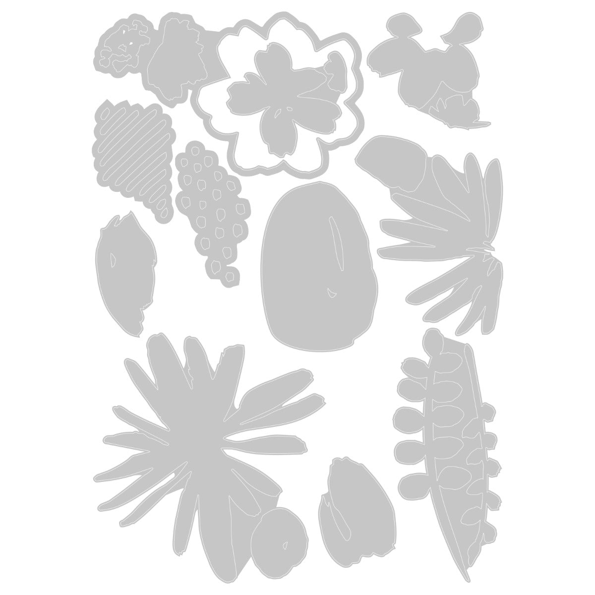 sizzix-thinlits-modern-floristry-stanzschablonen-11-tlg-blumen image 2