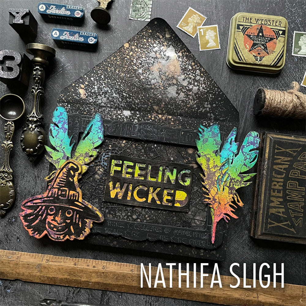 sizzix-thinlits-feathery-stanzset-federn-6tlg-tim-holtz image 5