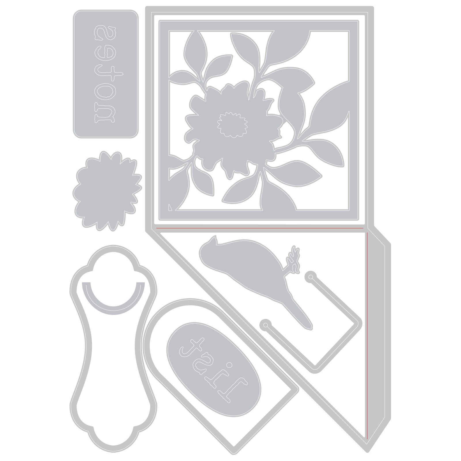 sizzix-thinlits-floral-pocket-stanzschablonen-10-tlg-blumen image 3