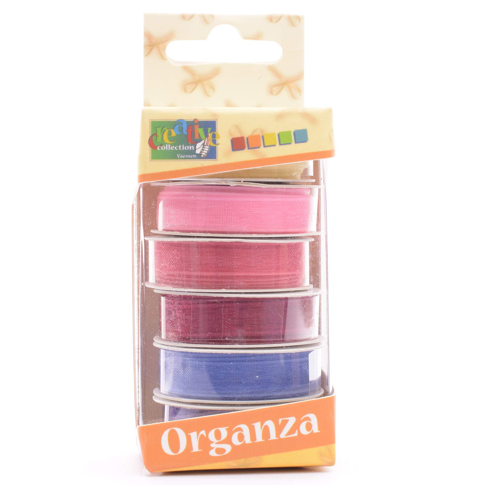 vaessen-creative-florence-organzaband-set-rosa-6-farben-6mm-x-2m image 4